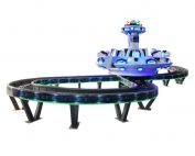 Space UFO 7 top spin roller coaster