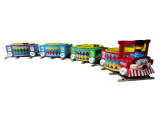 Factory Price Amusement Park Mickey Barrel Train 2 Mickey barrel train