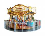 12 Seats Palace Hall Carousel 7 Most Popular Carousel Merry Go Round For Sale|Chinese Horse Carousel Ride Manufacture