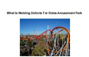 What Is Welding Defects For Rides Amusement Park 7 2022 Best Rides Amusement Park Made in china|Factory Price Rides Amusement Park For Sale