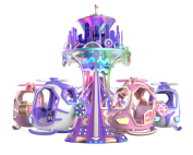 12P Sky Castle 7 2022 Best Outdoor Spinning Top Ride Made In China|Factory Price Amusement Park Rides for sale