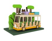 Safari Bus 3 2023 Hot Selling Amusement Tour Car Ride Made In China