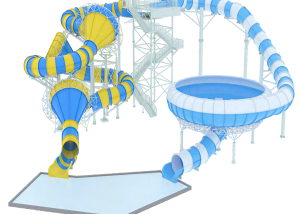 Fusion Tornado Water Slide and Super Bowl Water Slide 2 Most Popular Water Park Equipment Made In China|Best Water Park Equipment Manufacturer