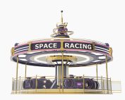 16P Space Racing 3 Best Price Amusement Ride Carousel For Sale Made In China