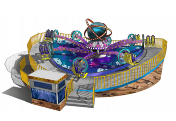 portable spinning amusement ride