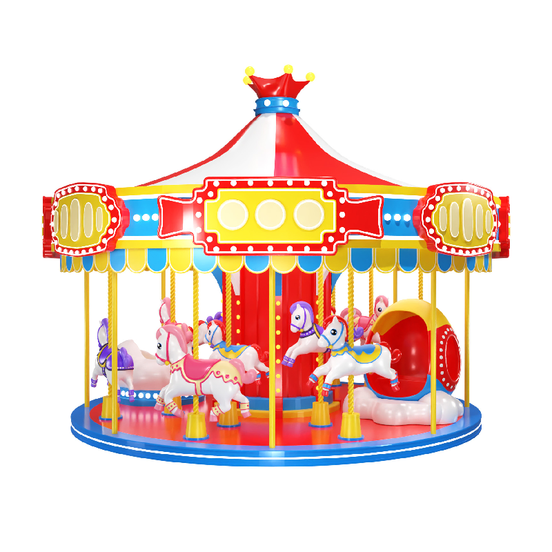 16 Seats Platinum Carousel Ride with LED Lights for Amusement Parks