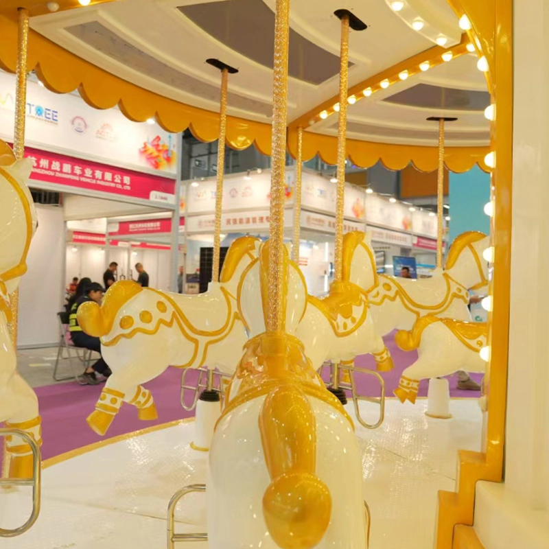 16 Seats Platinum Carousel Ride with LED Lights for Amusement Parks
