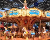 Classic Outdoor Carouse 6 Hand Painted Carousel Ride for Theme Park