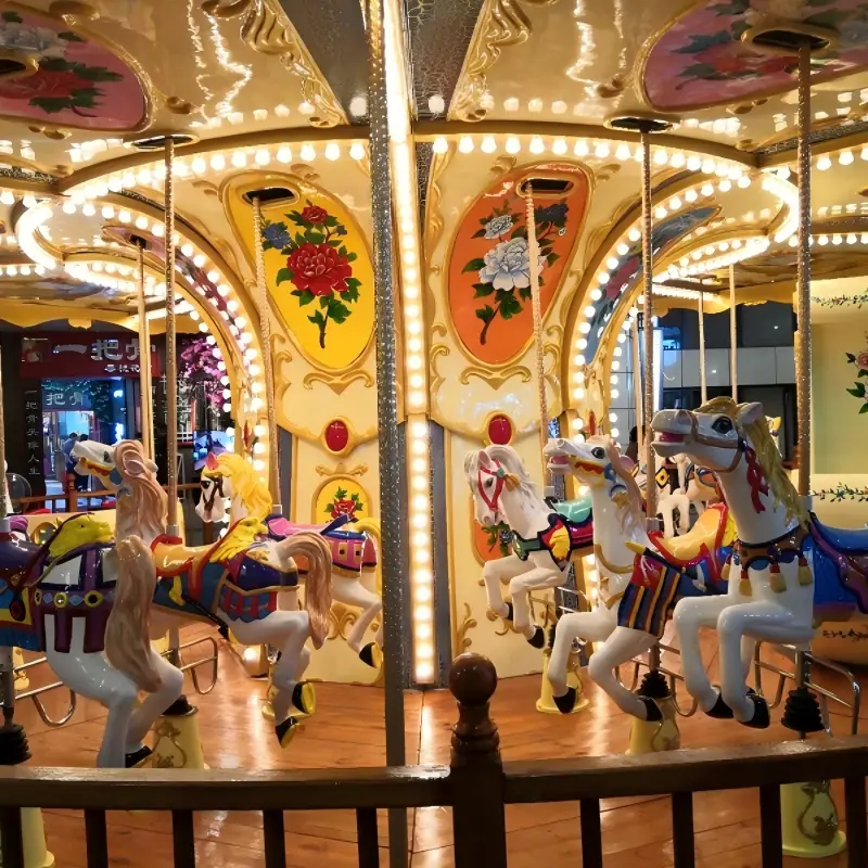 Hand Painted Carousel Ride for Theme Park
