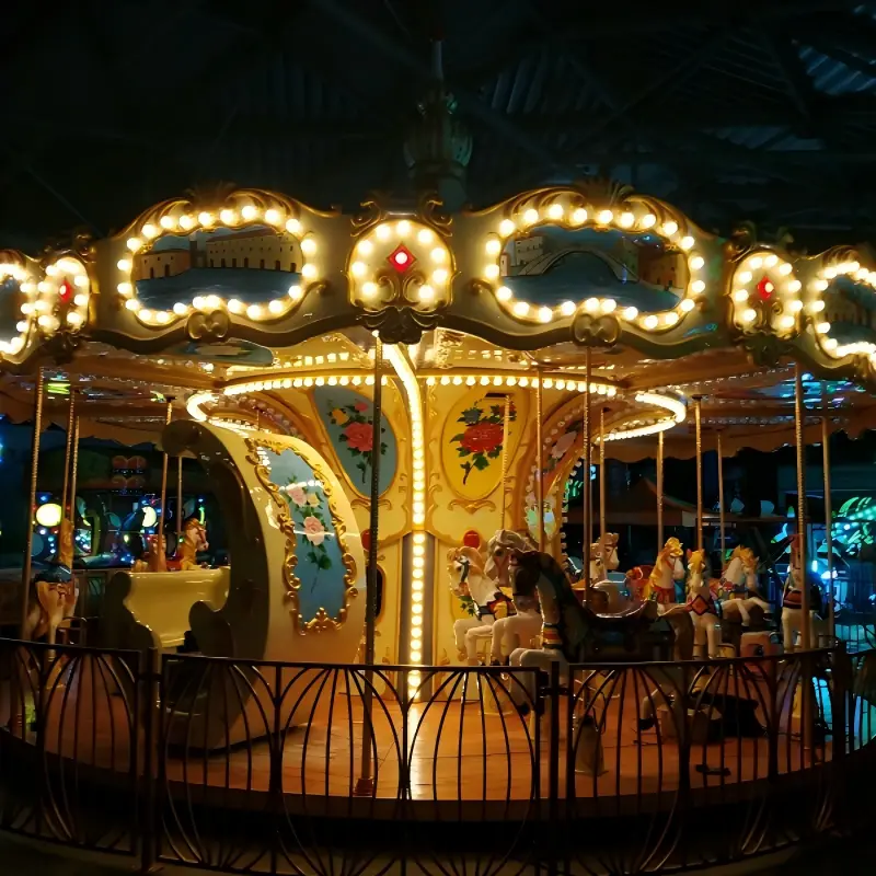 Classic Outdoor Carousel Ride for Amusement Park