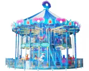 Ocean Theme Carousel Ride 6 outdoor ocean theme carousel ride for sale